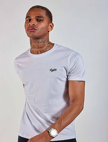 T-shirt Blanc 231035 Redskins