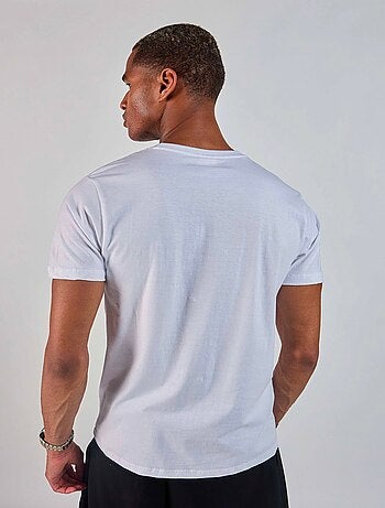 T-shirt Blanc 231035 Redskins