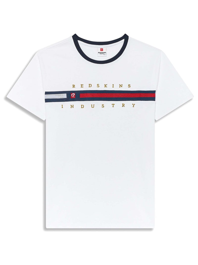 T-shirt Blanc Adulte 4174 Redskins Blanc - Kiabi