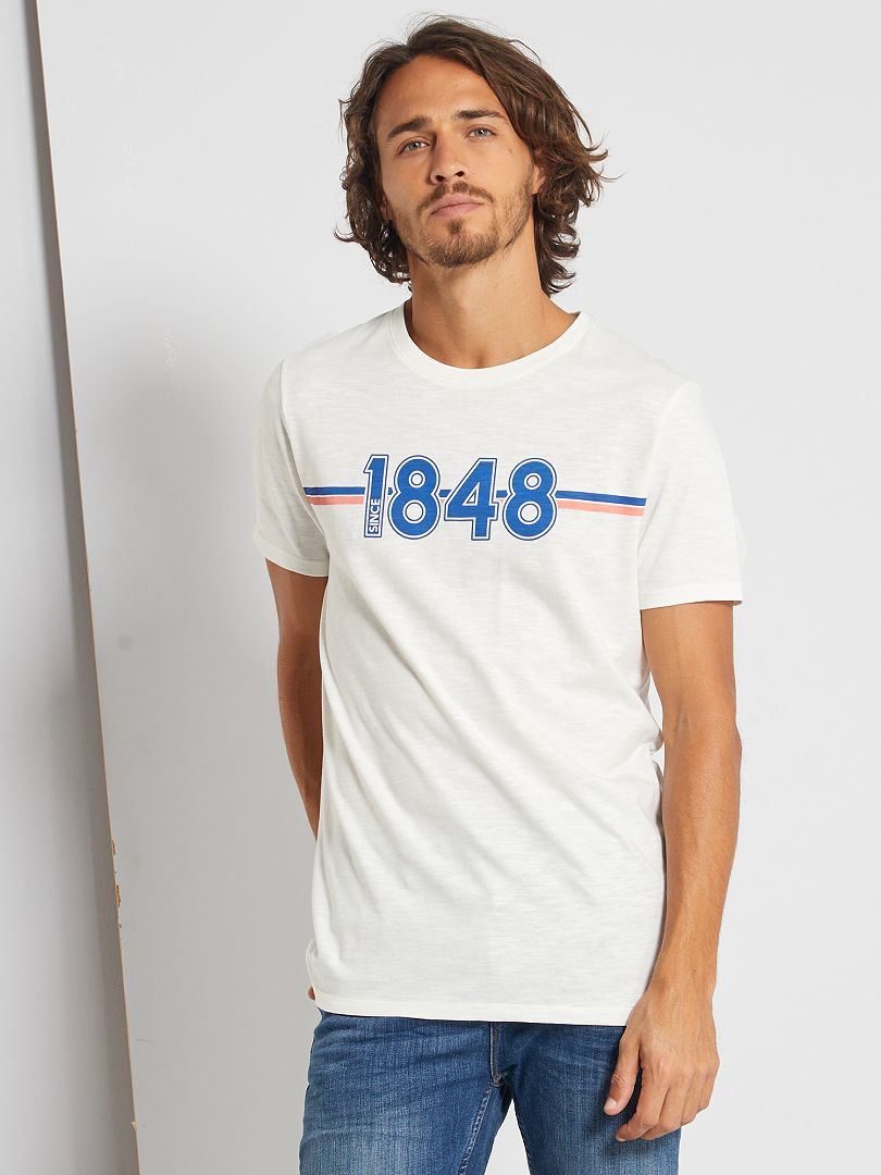 T-shirt de Noël - BLEU - Kiabi - 6.00€