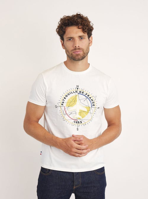 T-shirt Blanc Compass Trim Redskins - Kiabi