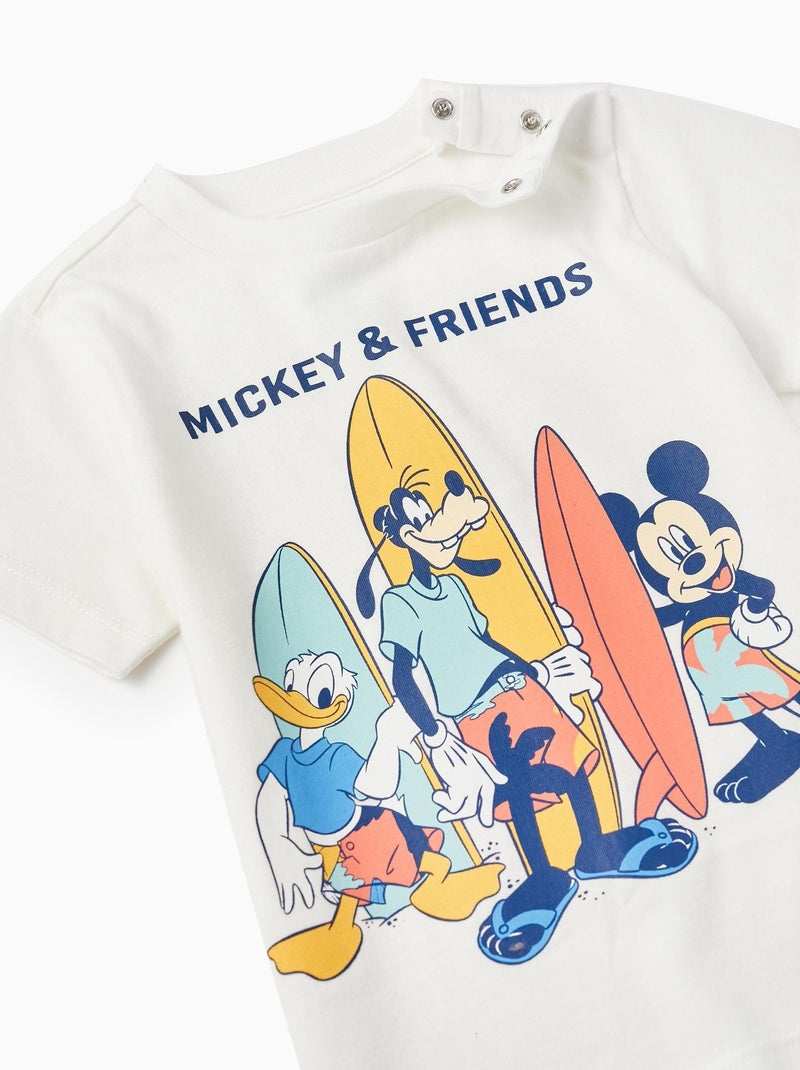 T-shirt blanc pour bébé garçon manches courtes MICKEY Blanc - Kiabi