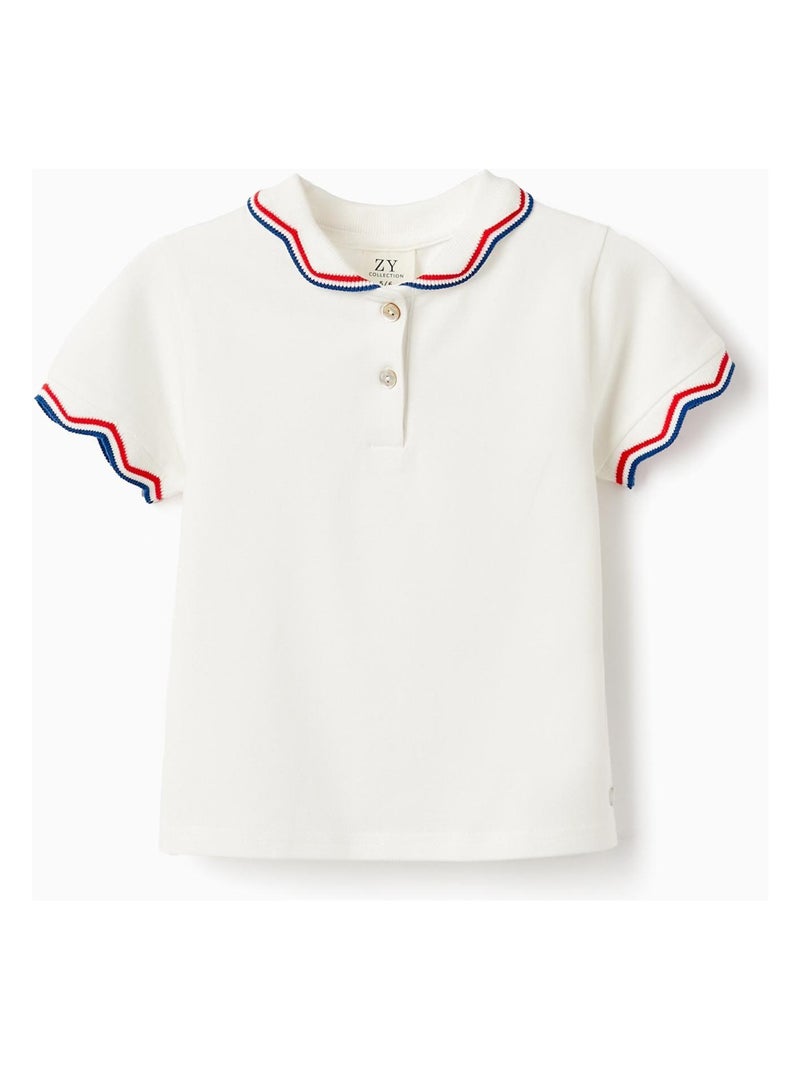T-shirt blanc pour fille manches courtes PICASSO Blanc - Kiabi