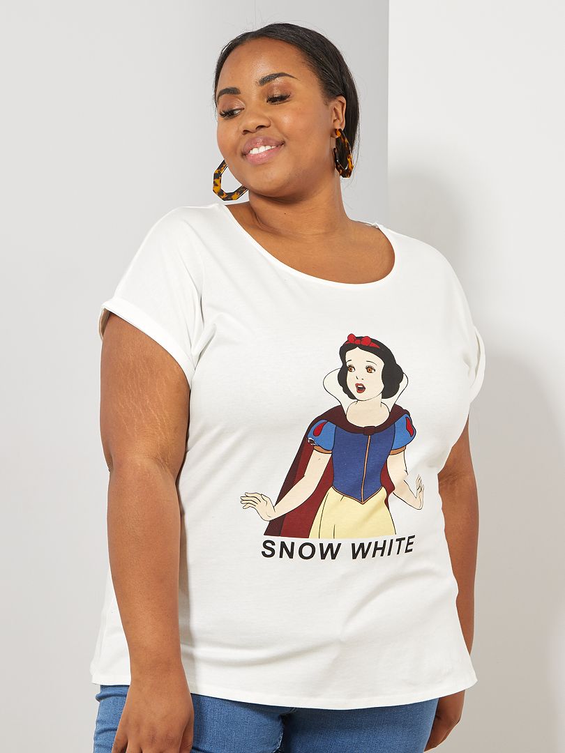 T-shirt 'Blanche-Neige' blanche neige - Kiabi