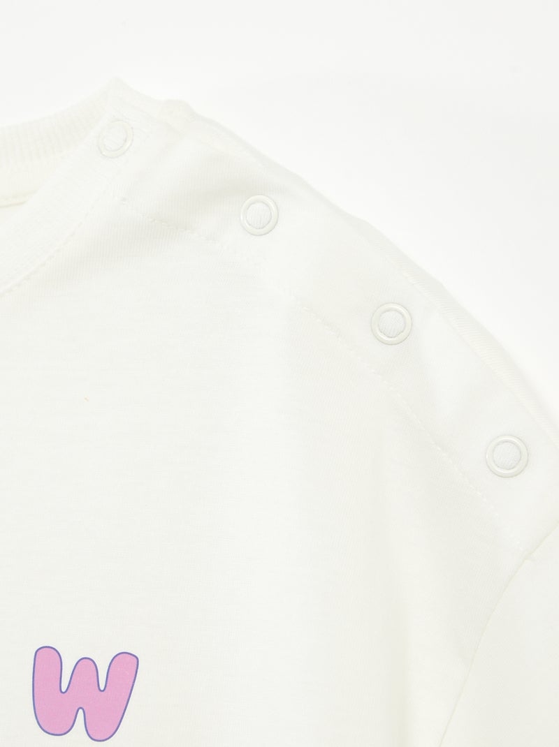 T-shirt 'Blanche Neige' 'Disney' - So Easy BLANC - Kiabi