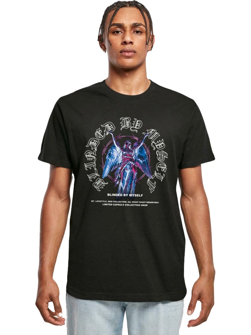 T-shirt blinded by myself - mister tee Noir - Kiabi