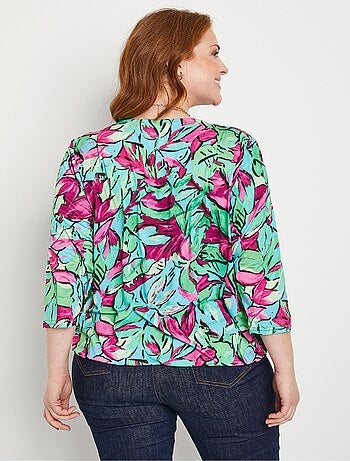 T-shirt blousant cache-coeur