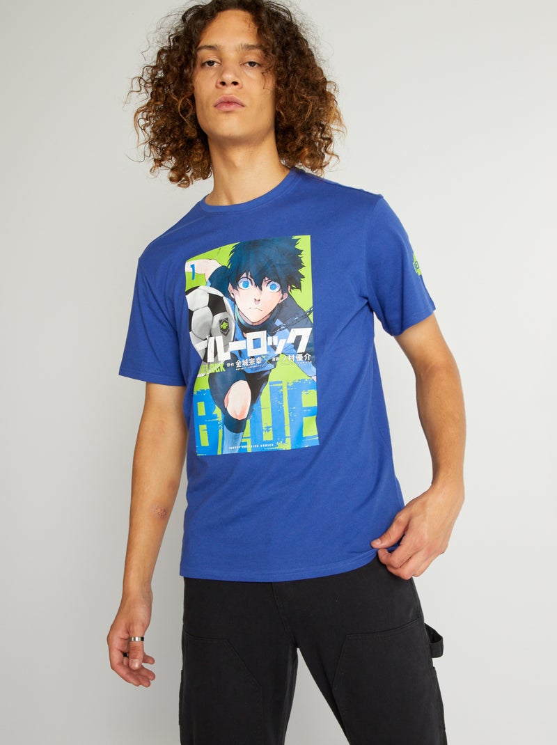 T-shirt 'Blue Lock' 'Tome 1' Bleu - Kiabi