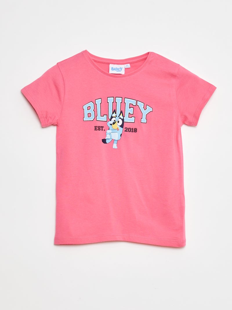 T-shirt 'Bluey' à manches courtes ROSE - Kiabi