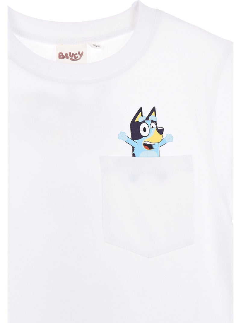 T-shirt Bluey  | Licence Officielle Blanc - Kiabi