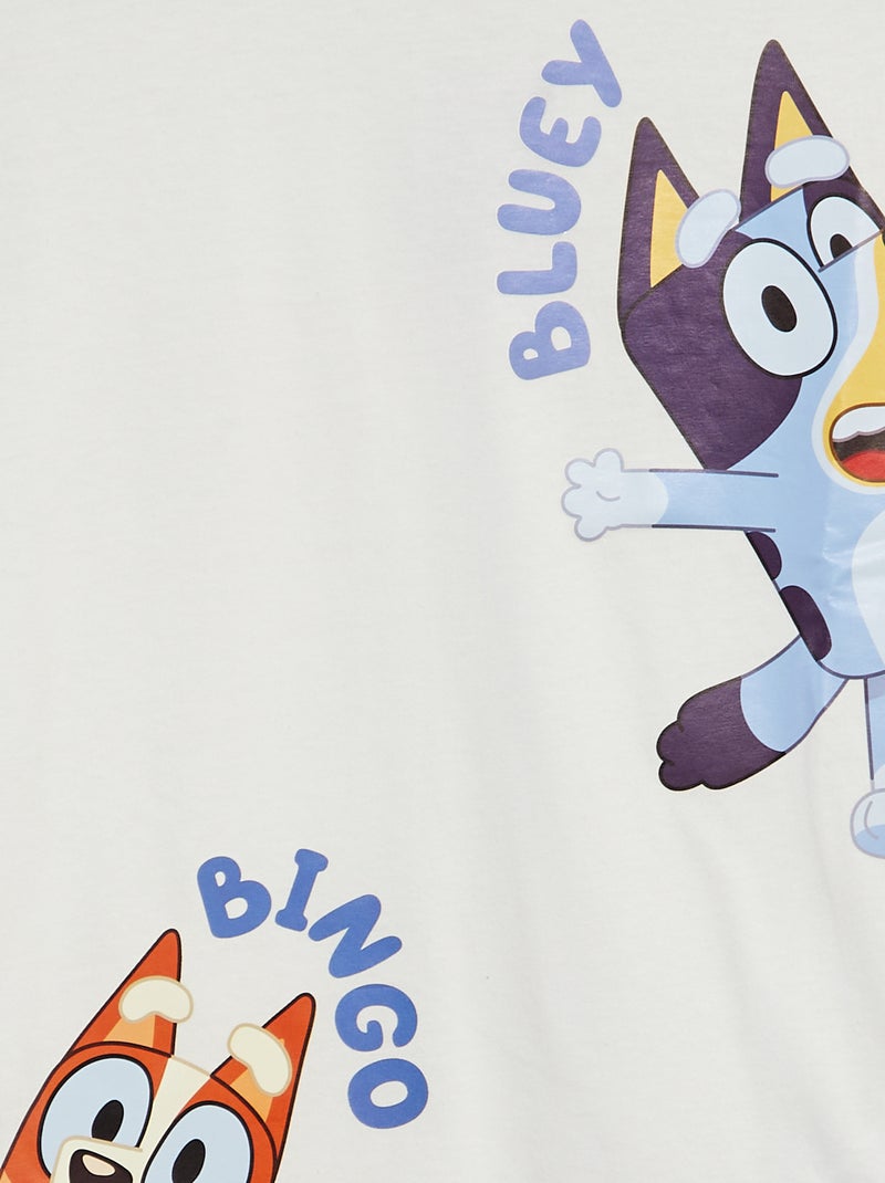 T-shirt 'Bluey' manches longues blanc - Kiabi