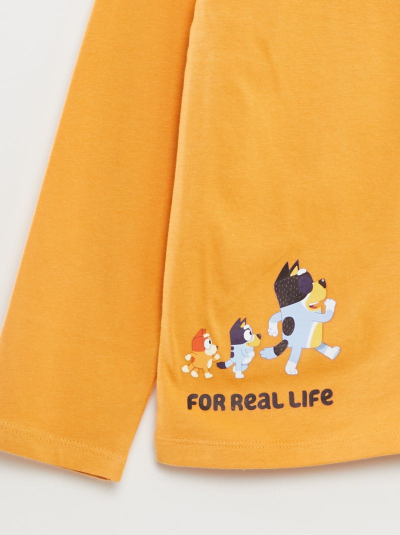 T-shirt 'Bluey' manches longues Orange - Kiabi