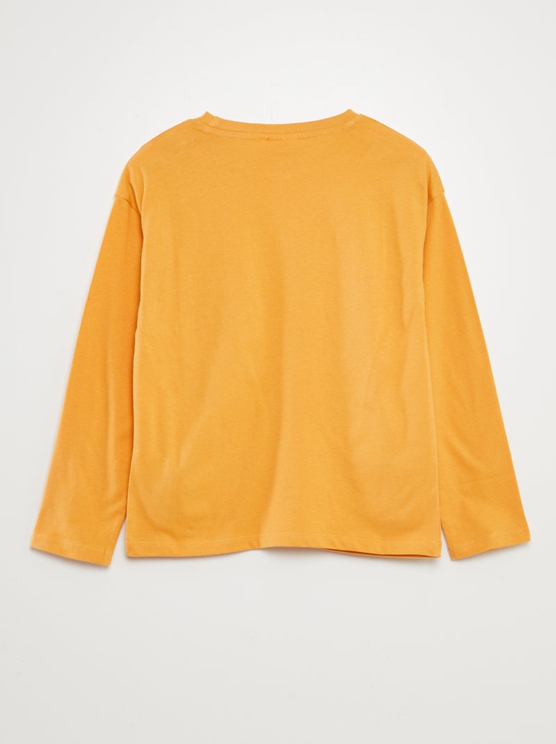 T-shirt 'Bluey' manches longues Orange - Kiabi