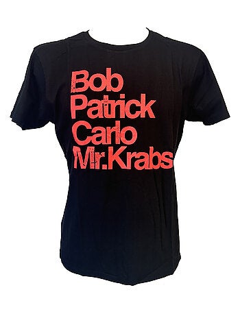 T-shirt Bob l'éponge noir taille L