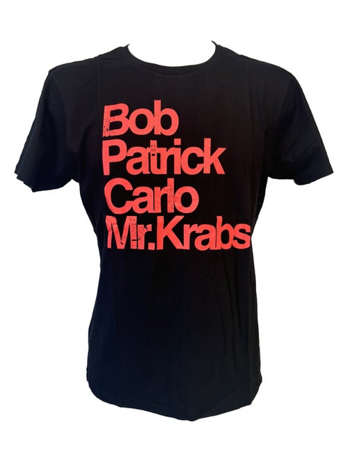 T-shirt Bob l'éponge noir taille L - Kiabi