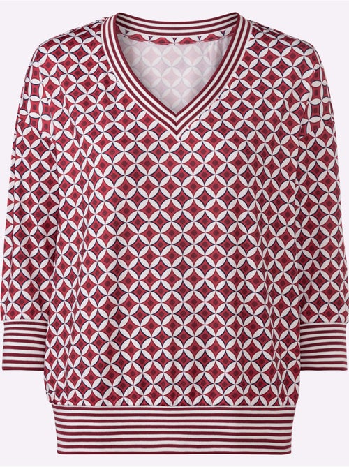 T-shirt Bords-côtes Rayés - Taille Standard - Helline - Kiabi T-shirt Bords-côtes Rayés - Taille Standard - Helline - Kiabi