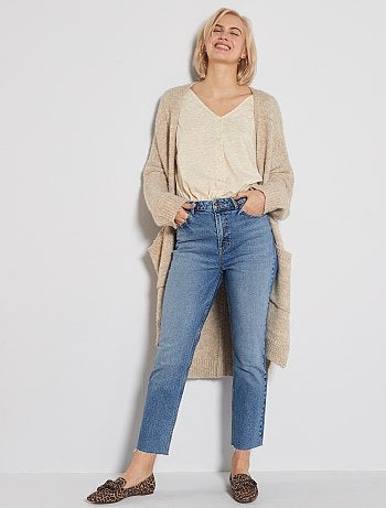 T-shirt boutonné doré - Kiabi