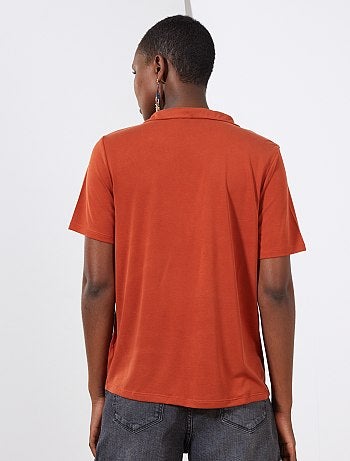 T-shirt boutonné - Kiabi