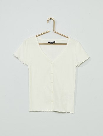 T-shirt boutonnée
