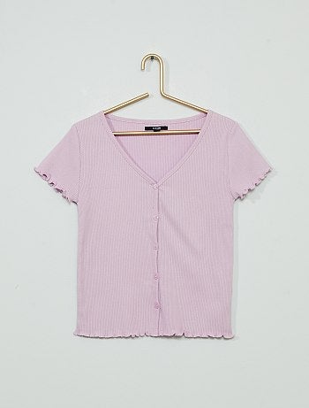 T-shirt boutonnée
