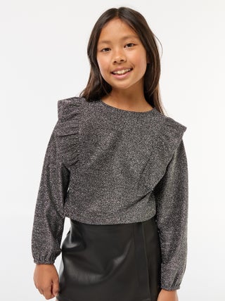 T-shirt brillant manches longues