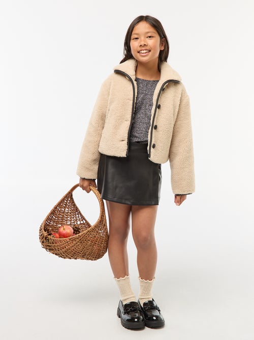 T-shirt brillant manches longues - Kiabi