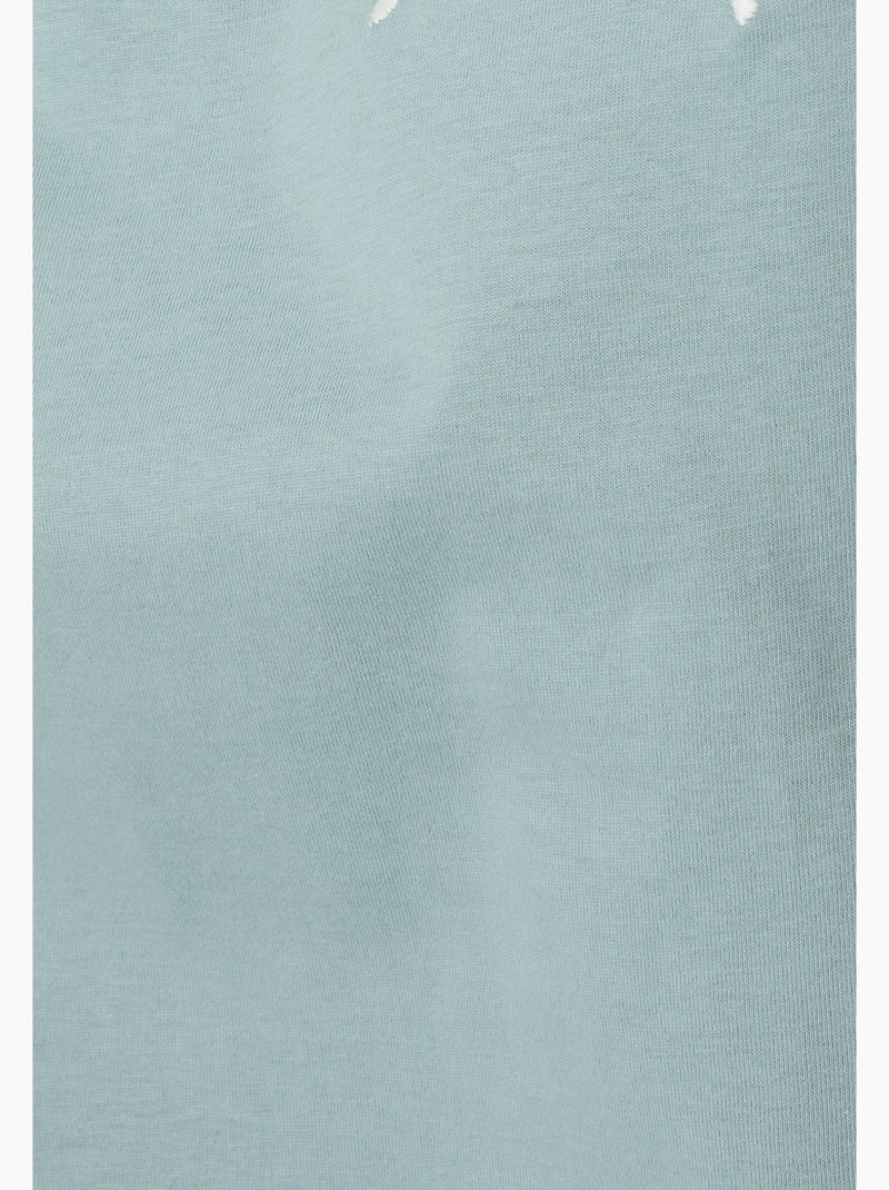 T-shirt brodé - damart Vert - Kiabi