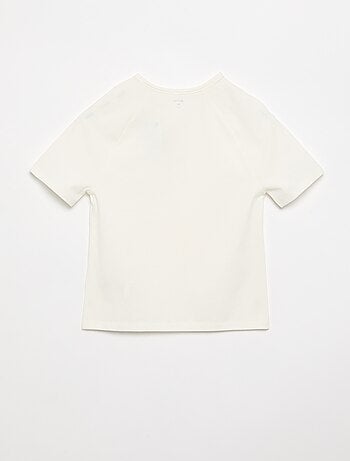 T-shirt brodé à manches courtes