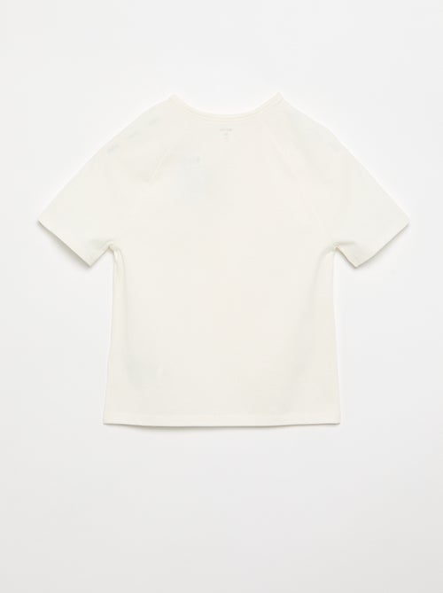 T-shirt brodé à manches courtes - Kiabi