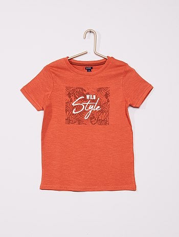 T-shirt brodé et imprimé