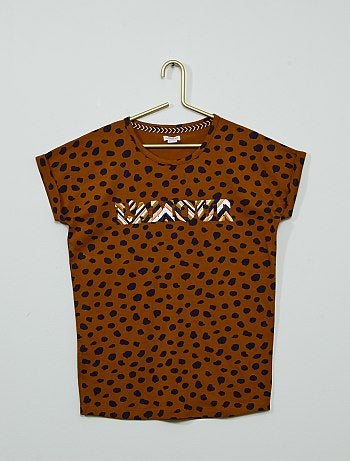 T-shirt brodé manches courtes