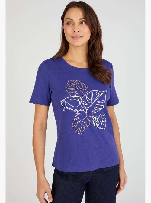 T-shirt brodé pur coton - Damart - Kiabi T-shirt brodé pur coton - Damart - Kiabi