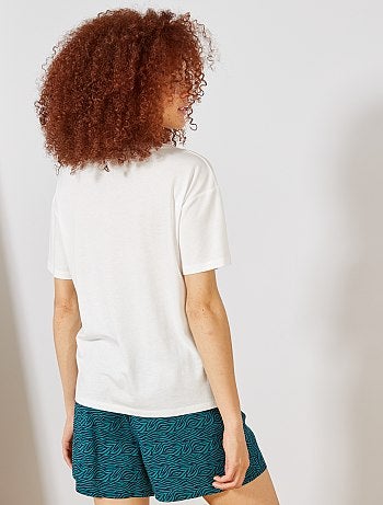 T-shirt brodé 'wild' - Kiabi