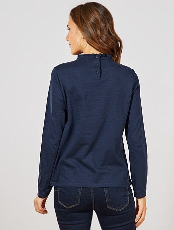 T-shirt broderie anglaise - Kiabi