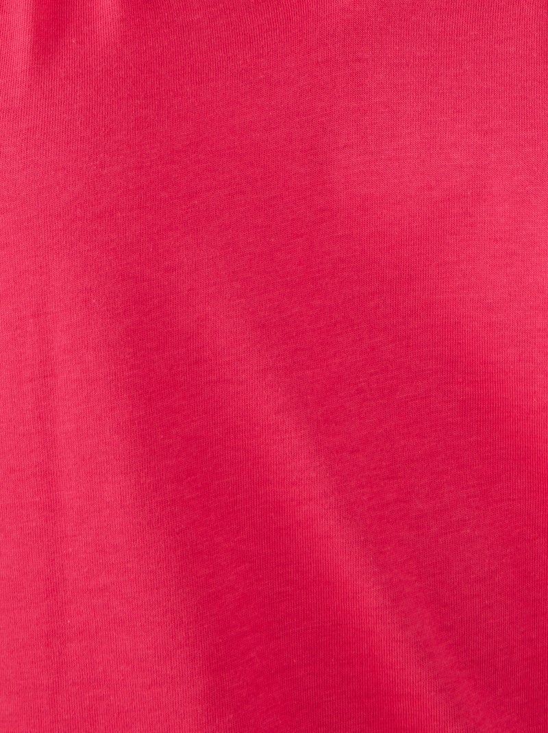 T-shirt broderie anglaise pur coton - Damart Rose - Kiabi