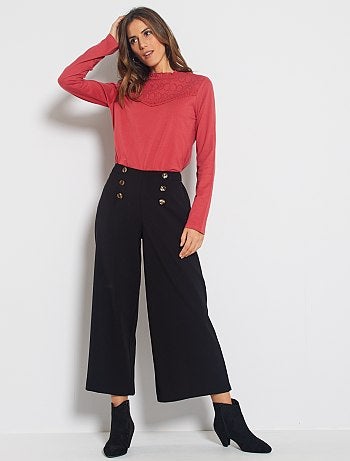 T-shirt broderie anglaise - Kiabi