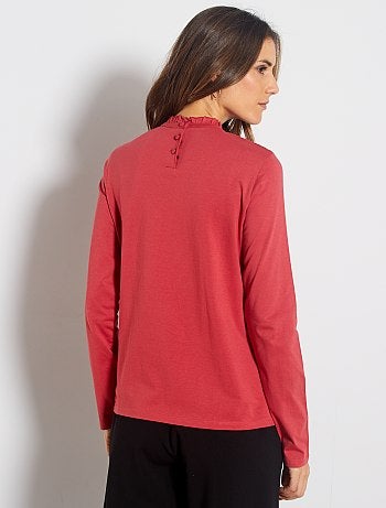 T-shirt broderie anglaise - Kiabi