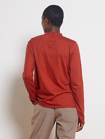 T-shirt broderie anglaise - Kiabi