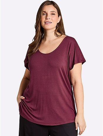 T-shirt Broderie Décorative Au Dos - Taille Standard - Sheego