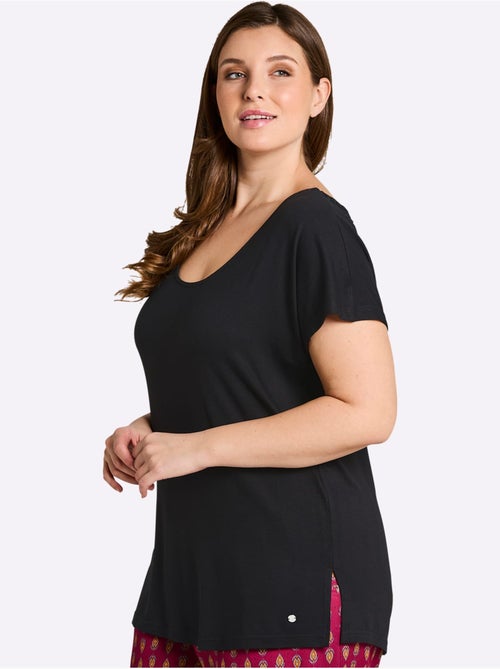 T-shirt Broderie Décorative Au Dos - Taille Standard - Sheego - Kiabi