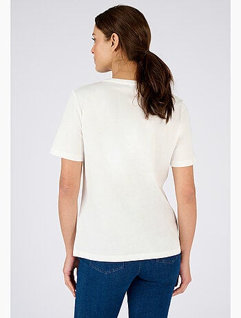 T-shirt broderies ajourées - Damart