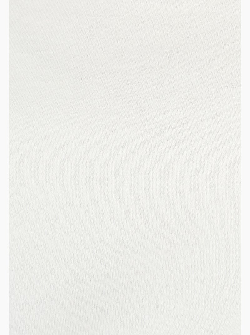 T-shirt broderies ajourées - Damart Blanc - Kiabi