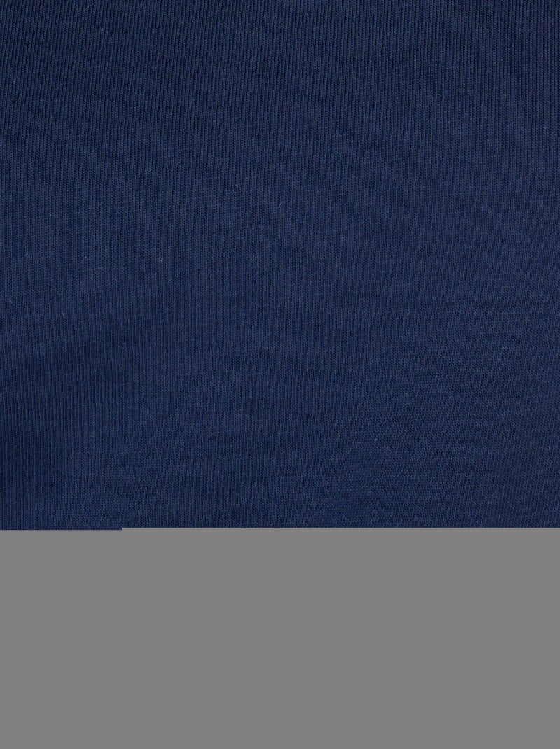 T-shirt broderies ajourées - Damart Bleu - Kiabi