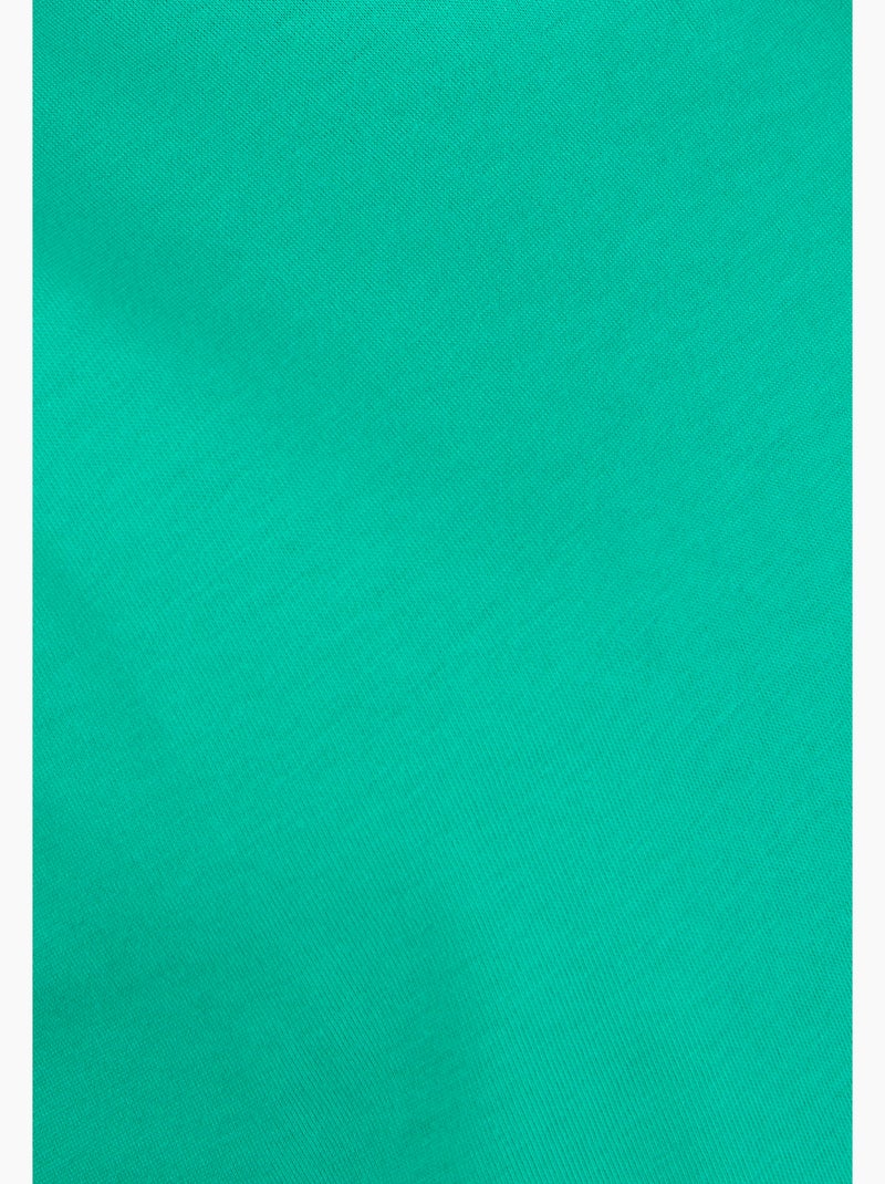 T-shirt broderies ajourées en pur coton - Damart Vert - Kiabi