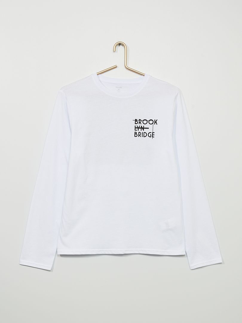T-shirt 'Brooklyn' blanc - Kiabi