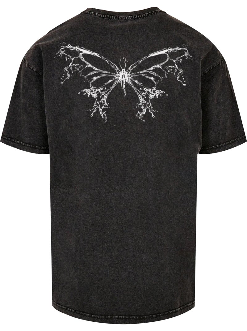 T-shirt butterfly v.3 - lost youth Noir - Kiabi
