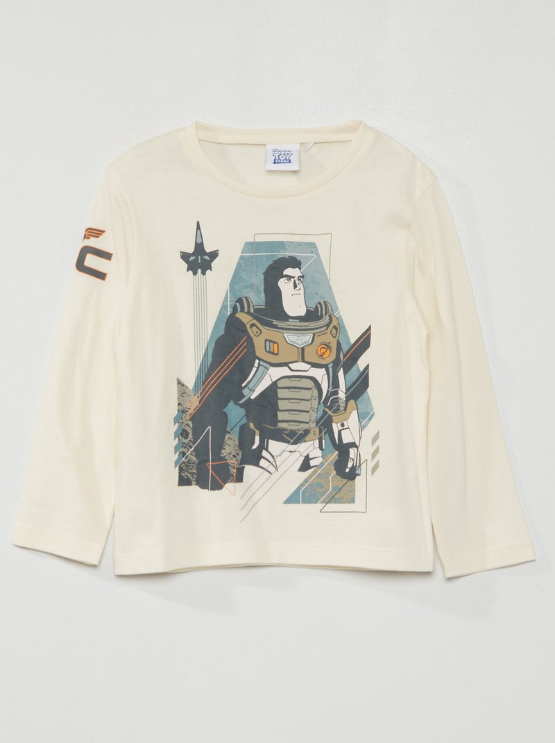 T-shirt 'Buzz l'éclair' 'Toy Story' 'Disney' blanc - Kiabi