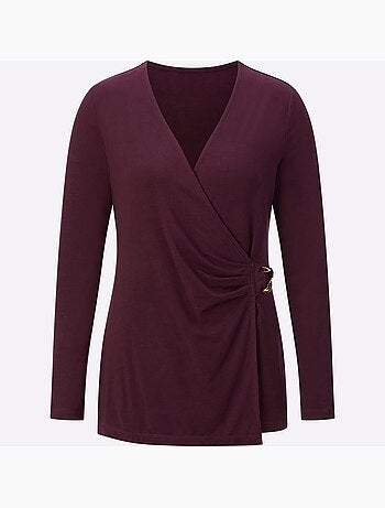 T-shirt Cache-cœur 96% Lyocell (tencel) - Taille Standard - helline