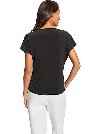 T-shirt Cache-cœur Superbe Aspect Cache-cœur - Taille Standard - helline