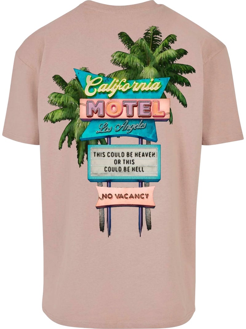 T-shirt california motel - mister tee Rose pâle - Kiabi